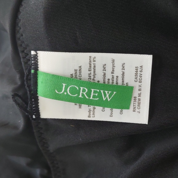 J. Crew Black Ruffle One-Piece Swimsuit - Picture 8 of 9